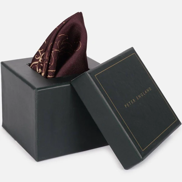 Peter England Men Graphic Print Party Pocket Square